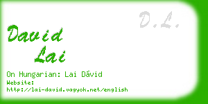 david lai business card